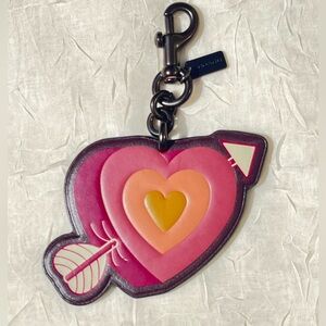 COACH Heart And Arrow Bag Charm 79773